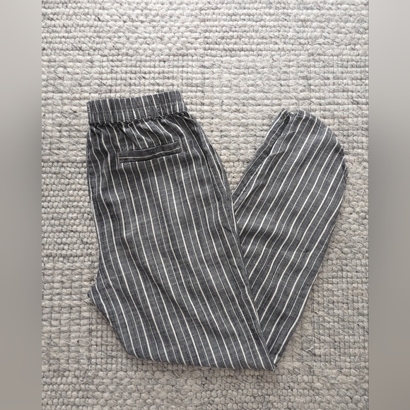 Marine Layer Gray Striped Pants - Picture 5 of 7